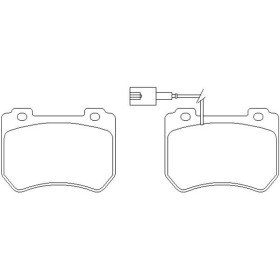 Alfa Romeo 159 2.0 JTDM 08/09-08/12 Plaquettes de frein AVANT