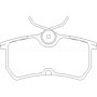 Ford Focus Break 1.8 TDCi 10/01-04/05 Plaquettes de frein ARRIERE