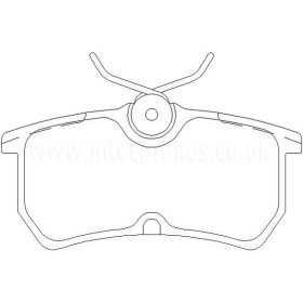 Ford Focus 2.0 10|98-04|05 Plaquettes de frein ARRIERE
