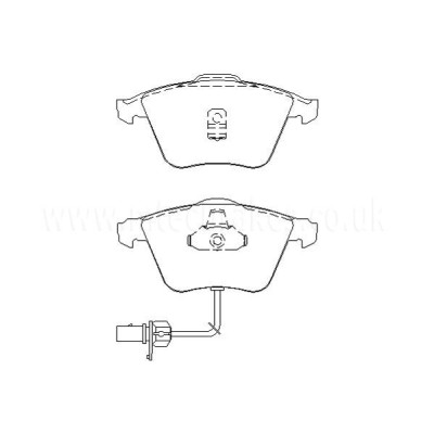 Audi A6 Allroad Quattro 2.7T 06|00-05|05 Plaquettes de frein AVANT