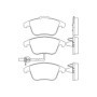 Audi A5 Quattro 2.0 Turbo Diesel 168cv 2008-2011 Plaquettes de frein AVANT