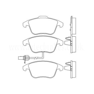 Audi A4 2.0 TDIe 134cv 12|11-12|15 Plaquettes de frein AVANT