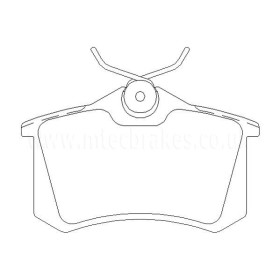 Audi Clio Renaultsport 200 2.0 16v 05|09-12|13 Plaquettes de frein ARRIERE