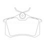 Audi 307 Break 1.4 Hdi 05/02-11/05 Plaquettes de frein ARRIERE