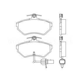 Audi Passat Break 1.9 TDi (90cv)(AHH|AHU Moteur)10|97-11|00 Plaquettes de frein AVANT
