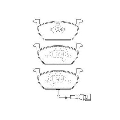 Audi Golf 1.6 TDi 105cv 10/12-04/16 Plaquettes de frein AVANT