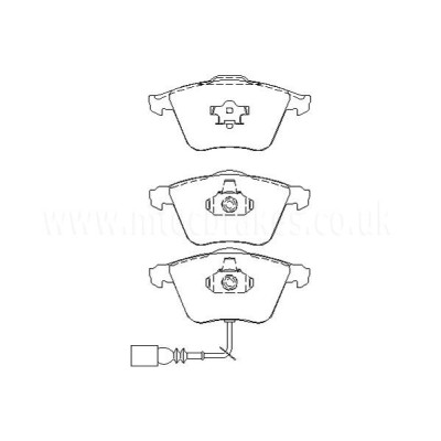 Audi Passat 3.2 FSi 4motion 09/08-04/09 Plaquettes de frein AVANT
