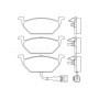 Audi Polo 1.4 Tdi 02/02-01/09 Plaquettes de frein AVANT