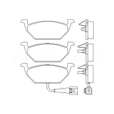 Audi Fabia Scout 1.6 TDi (90cv) 01/10-12/15 Plaquettes de frein AVANT
