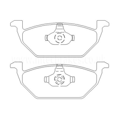 Audi Fabia 1.4 16v (100cv)(AUB/BBZ Moteur) 03/00-12/07 Plaquettes de frein AVANT