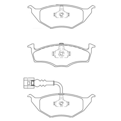 Audi A2 1.2 TDi 09/2000-04/2005 Plaquettes de frein AVANT