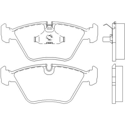 Audi 90 2.3 08/88-07/89 Plaquettes de frein AVANT