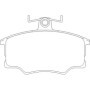 Audi 100 1.9 08/81-07/82 Plaquettes de frein ARRIERE