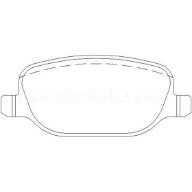 Alfa Romeo 159 Sportwagon 1.8 Tbi 08/09-03/12 Plaquettes de frein ARRIERE