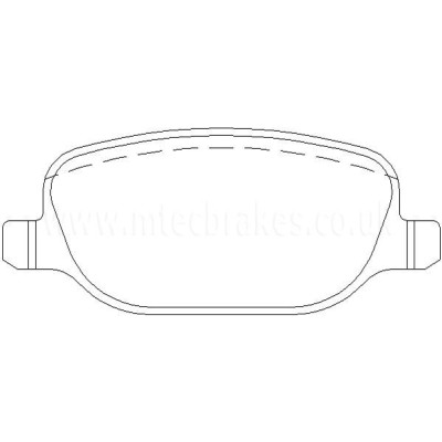 Alfa Romeo Spider 2.4 JTD 200cv 08/06-03/08 Plaquettes de frein ARRIERE