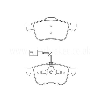Alfa Romeo 159 1.9 JTD 01/06-12/09 Plaquettes de frein AVANT