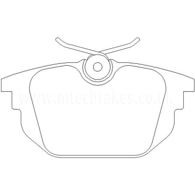 Alfa Romeo 145 1.7 IE 11/94-01/96 Plaquettes de frein ARRIERE