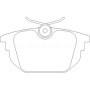 Alfa Romeo 33 1.3 01/90-01/95 Plaquettes de frein ARRIERE
