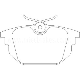 Alfa Romeo 33 1.7 01/90-01/95 Plaquettes de frein ARRIERE