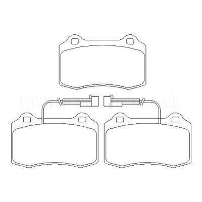 Alfa Romeo Focus 2.0 RS 10/02-12/03 Plaquettes de frein AVANT