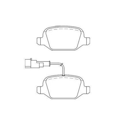 Alfa Romeo MiTo 1.6 JTDM 01/09-12/11 Plaquettes de frein ARRIERE