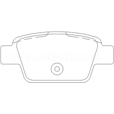 Alfa Romeo MiTo 1.4 Multiair 133cv 03/10-12|14 Plaquettes de frein ARRIERE