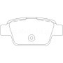 Alfa Romeo Bravo 1.4 T-Jet (150cv) (198A1.000 Moteur) 06/07-03/11 Plaquettes de frein ARRIERE