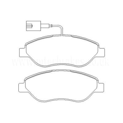 Alfa Romeo Bravo 1.9D M-Jet (150cv) (937A5.000 Moteur) 06/07-05/09 Plaquettes de frein AVANT