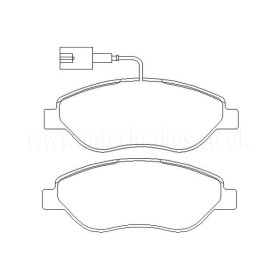 Alfa Romeo Stilo 1.9D M-Jet (120cv) (192.A8 Moteur) 02|06-12|06 Plaquettes de frein AVANT