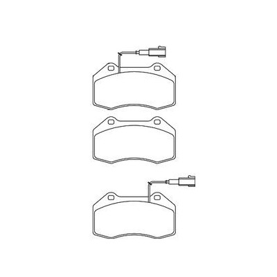 Alfa Romeo Punto Evo 1.4 MultiAir Abarth (160cv) 06/10-12/12 Plaquettes de frein AVANT