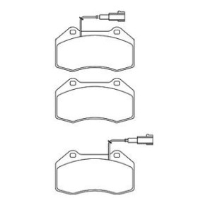 Alfa Romeo 500 1.4 Abarth 06|12-03|16 Plaquettes de frein AVANT