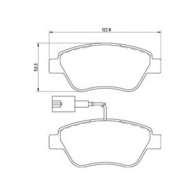 Alfa Romeo Nemo Van 1.4 04/08-12/15 Plaquettes de frein AVANT