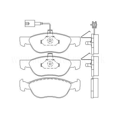 Alfa Romeo Marea 2.0 20v 01|97-01|02 Plaquettes de frein ARRIERE