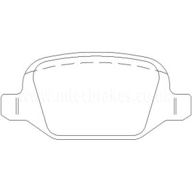 Alfa Romeo 500 1.4 Abarth 02/09-03/16 Plaquettes de frein ARRIERE