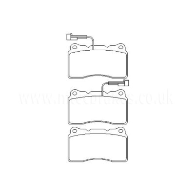 Alfa Romeo 147 3.2 V6 GTA 10/03-11/05 Plaquettes de frein AVANT