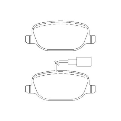 Alfa Romeo Giulietta 2.0 JTDM 150cv 12/13- Plaquettes de frein ARRIERE