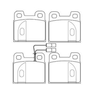 Alfa Romeo 75 1.8 09/90-12/92 Plaquettes de frein ARRIERE