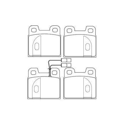 Alfa Romeo Giulietta 2.0 01/83-03/86 Plaquettes de frein ARRIERE