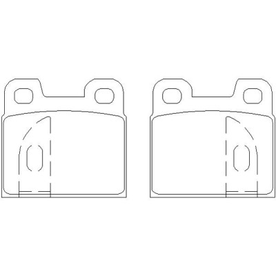 Alfa Romeo Giulietta 1.6 11/78-01/83 Plaquettes de frein ARRIERE