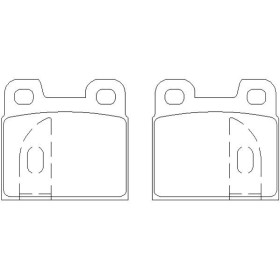 Alfa Romeo Giulietta 1.8 08/79-01/83 Plaquettes de frein ARRIERE