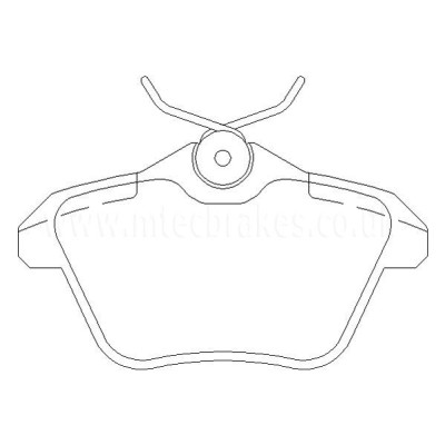 Alfa Romeo 166 2.5 V6 01/99-04/04 Plaquettes de frein ARRIERE