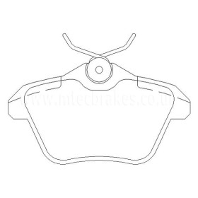 Alfa Romeo 156 Sport Wagon 2.5 V6 06/00-01/01 Plaquettes de frein ARRIERE