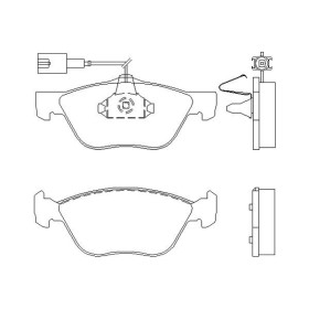 Alfa Romeo 166 2.0 TS 01/99-10/05 Plaquettes de frein AVANT