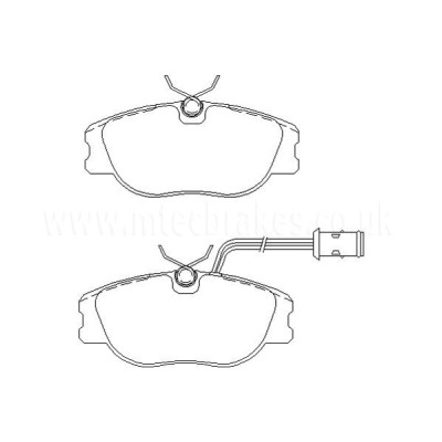 Alfa Romeo Coupe 2.0 16v 06|95-11|96 Plaquettes de frein AVANT