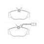 Alfa Romeo Coupe 2.0 16v 06|95-11|96 Plaquettes de frein AVANT