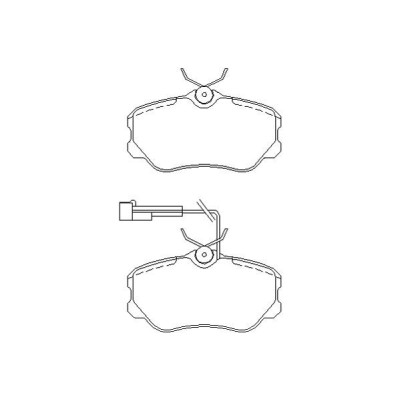 Alfa Romeo 164 2.0 TS 03/94-02/98 Plaquettes de frein AVANT