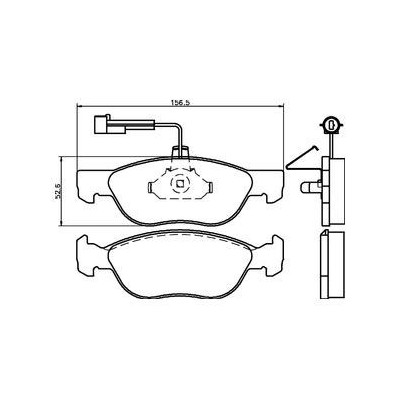 Alfa Romeo 145 1.6 TS 03/97-03/01 Plaquettes de frein AVANT