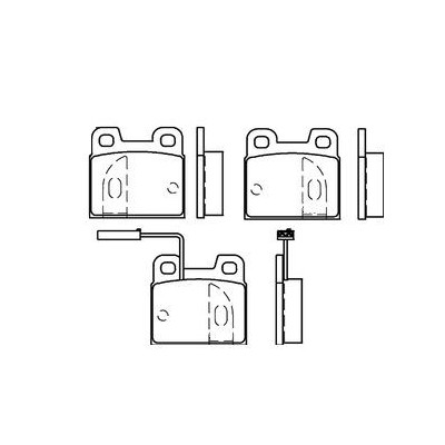 Alfa Romeo 75 1.8 01/87-09/88 Plaquettes de frein ARRIERE